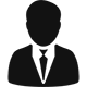 A man wearing suit
