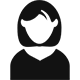 A woman with black clothes