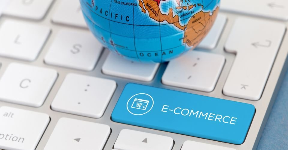 A globe is placing above the keyboard