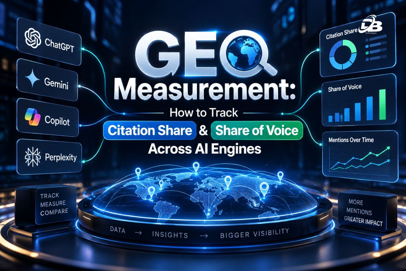GEO measurement tracking citation share and AI share of voice